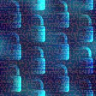 Technology background with locks