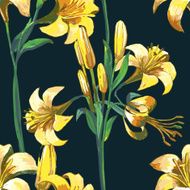 Seamless floral pattern with flowers N6