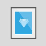 Diamond in frame vector N2