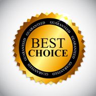 Best Choice Golden Label Vector Illustration N6