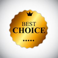 Best Choice Golden Label Vector Illustration N7