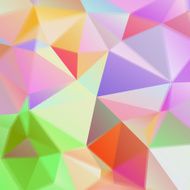 3d blur abstract geometric background with polygons Vector