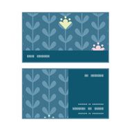 Vector blloming vines stripes horizontal stripe frame pattern business cards
