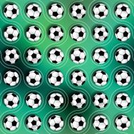 Geometric pattern of soccer balls