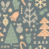 Cute Christmas Seamless Pattern N3