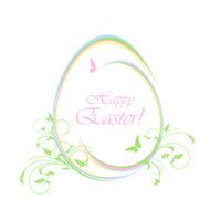 Easter egg with floral elements N16