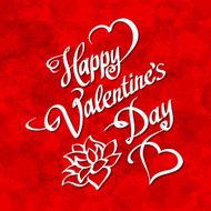 HAPPY VALENTINES DAY hand lettering - handmade calligraphy vector N8