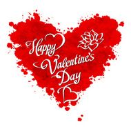 HAPPY VALENTINES DAY hand lettering - handmade calligraphy vector N9
