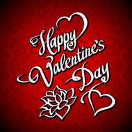 valentines day vintage lettering background N9