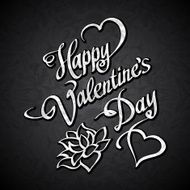 valentines day vintage lettering background N10
