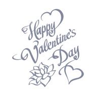 HAPPY VALENTINES DAY Hand Lettering Handmade Calligraphy Vector N4