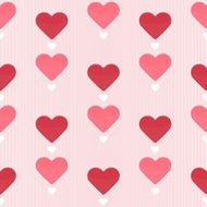 Seamless pattern with sweet hearts