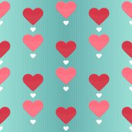 Seamless pattern with many sweet hearts