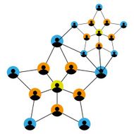 Connecting people background