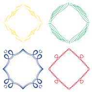 Set of nice decorative frames