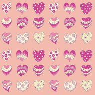 Hearts seamless background N5