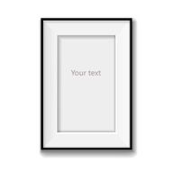 Picture frame isolated on white background illustration