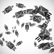 abstract background envelope