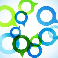 abstract background speech