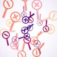 abstract background magnifier