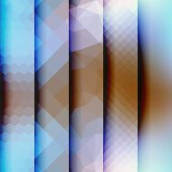 Vertical geometric strikes in different textures