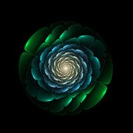 Abstract fractal flower N9