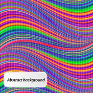 abstract background with geometric rainbow waves