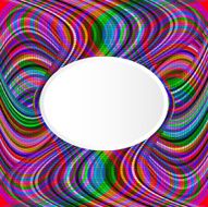 abstract rainbow background with geometric waves and space for t