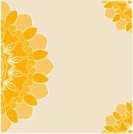 Romantic fuzzy flower background on retro vintage N2