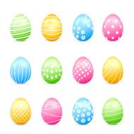 Easter eggs with decor