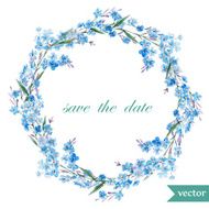 March 8 spring flowers card symbol mimosa wreath