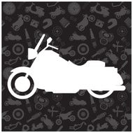 Motorcycle background pattern and icon N2