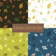 Leaves pattern 4 seasons N2