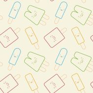 Seamless Pattern - Cute Popsicles