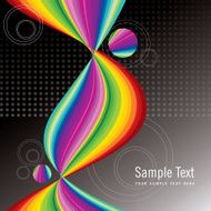 colored background with a rainbow as place for text