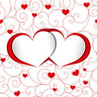 St Valentine Heart Shape Background