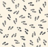 Seamless background with human footprints