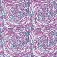 Seamless pattern with vector abstract hand-drawn waves texture wavy background N2
