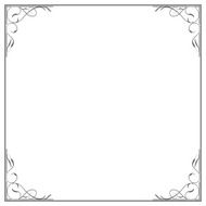 vintage floral frame vector illustratoin