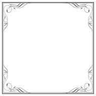 vintage floral frame vector illustratoin N2