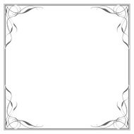 vintage floral frame vector illustratoin N4