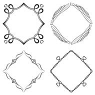 Set of nice decorative frames N3