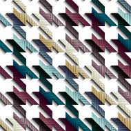 Hounds-tooth pattern with relief effect