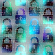 Technology background with locks N2