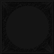 Abstract paper floral frame
