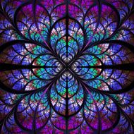 Symmetrical fractal pattern Collection - tree foliage