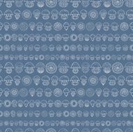 seamless pattern with cartoon jellyfish N18