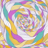 Seamless pattern with vector abstract hand-drawn waves texture wavy background N3