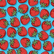 Strawberries seamless pattern N5