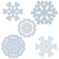 Lace floral white ethnic ornament kaleidoscope N2